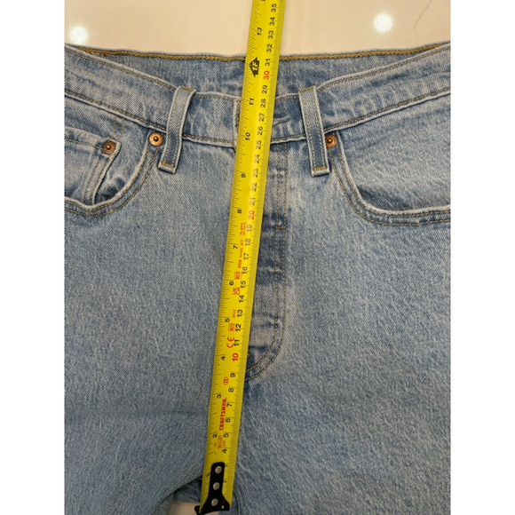 Levi's 501 Slinny Filifome Jeans 28x30 Button Fly High Rise Raw Hem Classic - Picture 7 of 12